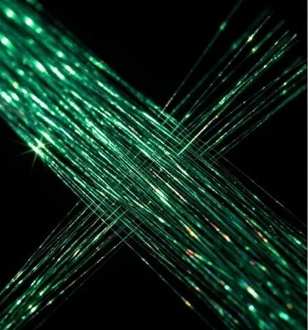 Emerald green strands